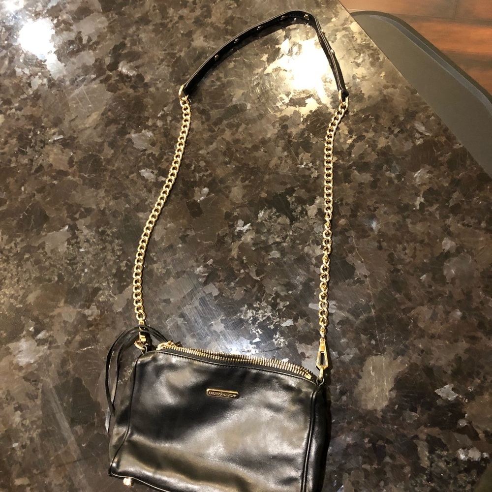 Authentic Rebecca Minkoff Leather Black crossbody - Picture 2 of 8